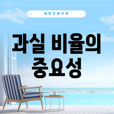 과실 비율의 중요성