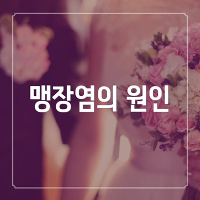 맹장염의 원인