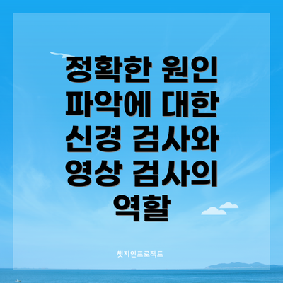 정확한 원인 파악에 대한 신경 검사와 영상 검사의 역할