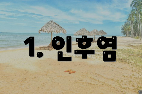 1. 인후염
