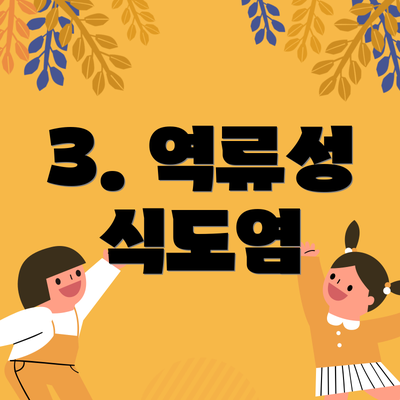 3. 역류성 식도염