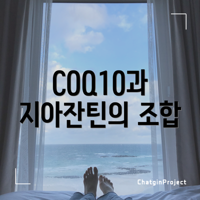 COQ10과 지아잔틴의 조합