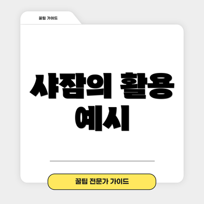 샤잠의 활용 예시