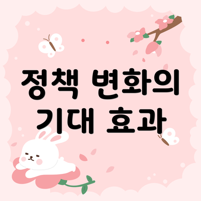 정책 변화의 기대 효과