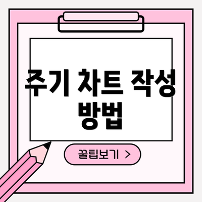 주기 차트 작성 방법