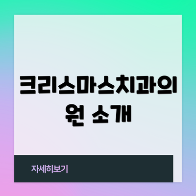 크리스마스치과의원 소개