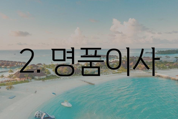 2. 명품이사