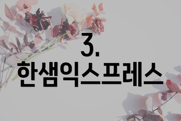3. 한샘익스프레스