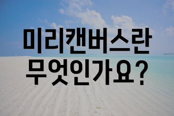 미리캔버스란 무엇인가요?