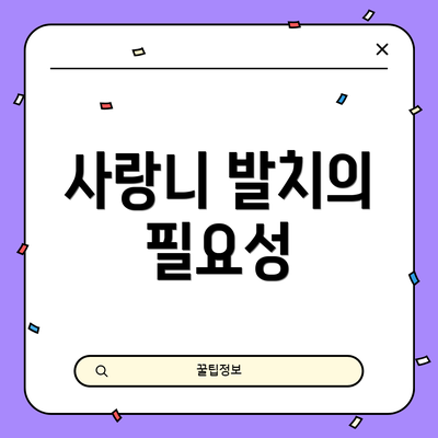 사랑니 발치의 필요성