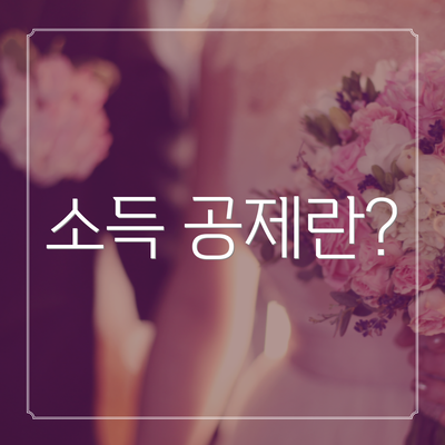 소득 공제란?