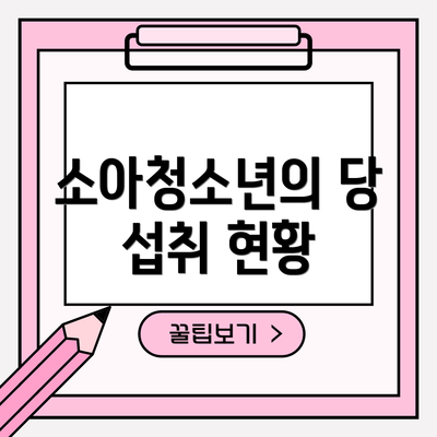 소아청소년의 당 섭취 현황