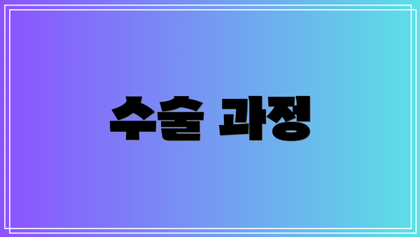 수술 과정