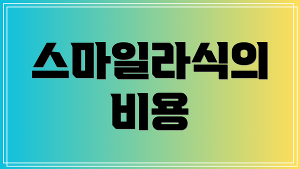 스마일라식의 비용