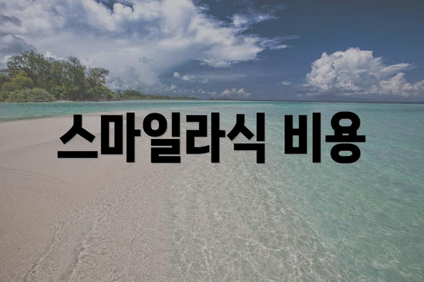 스마일라식 비용