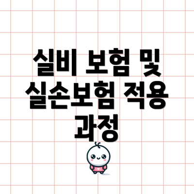 실비 보험 및 실손보험 적용 과정
