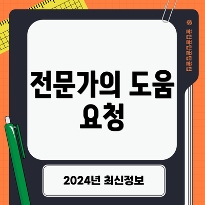 전문가의 도움 요청