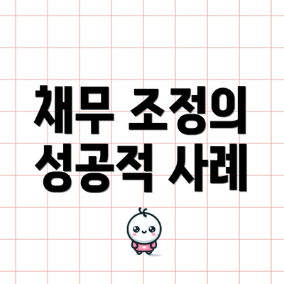 채무 조정의 성공적 사례