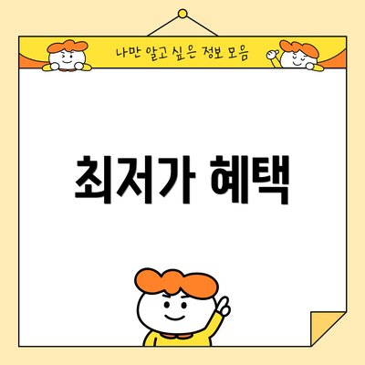 최저가 혜택