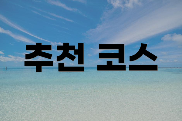 추천 코스