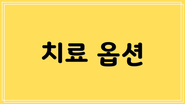 치료 옵션
